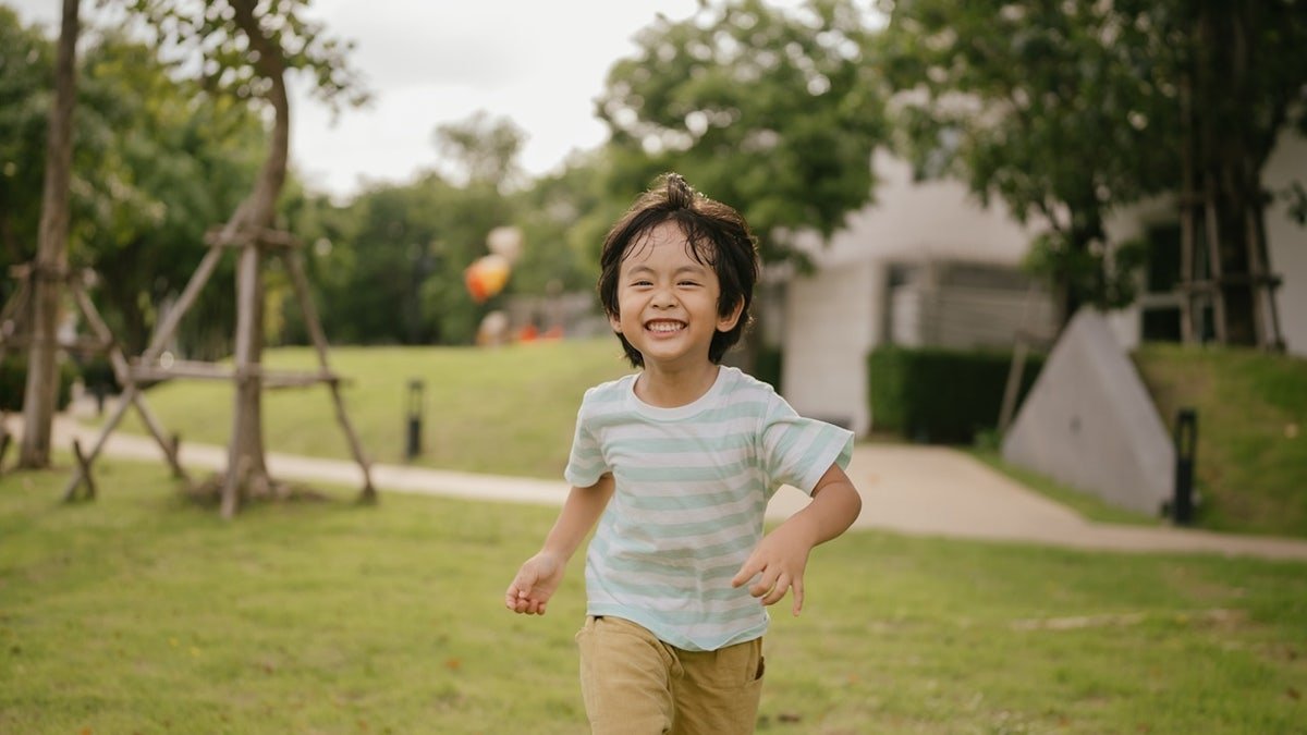 Boy running